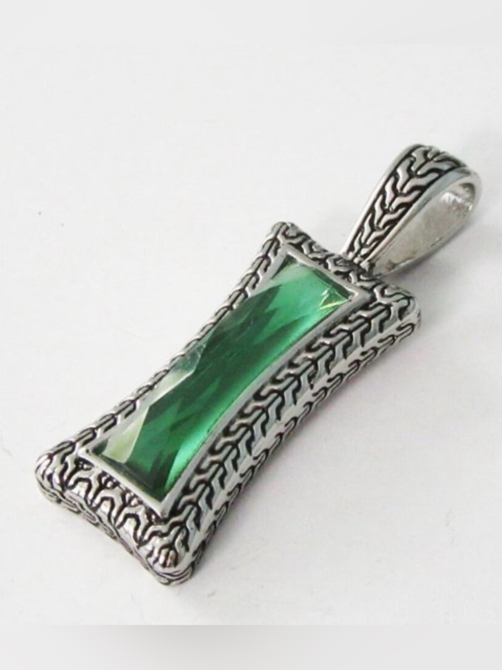 lia sophia Green Stone Vintage-Style Pendant Only